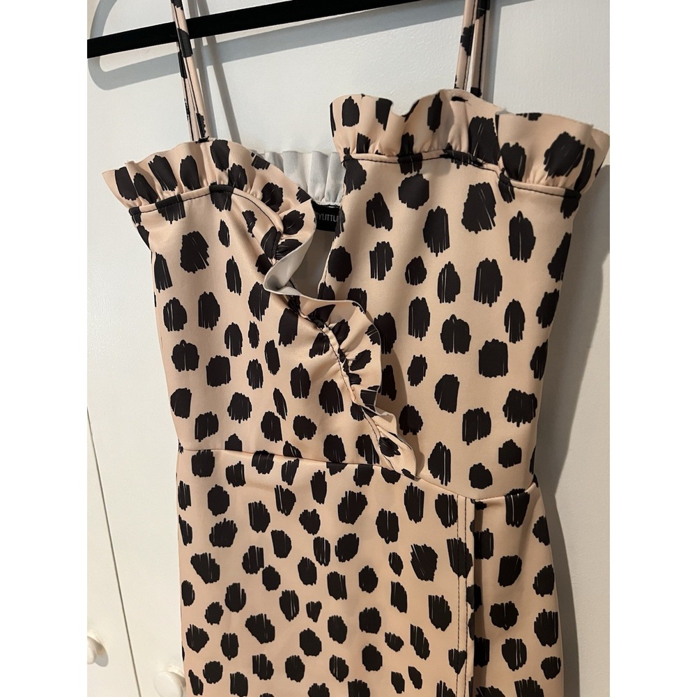 NWOT Pretty Little Thing Strapped Leopard Print Dress Women's Size 2